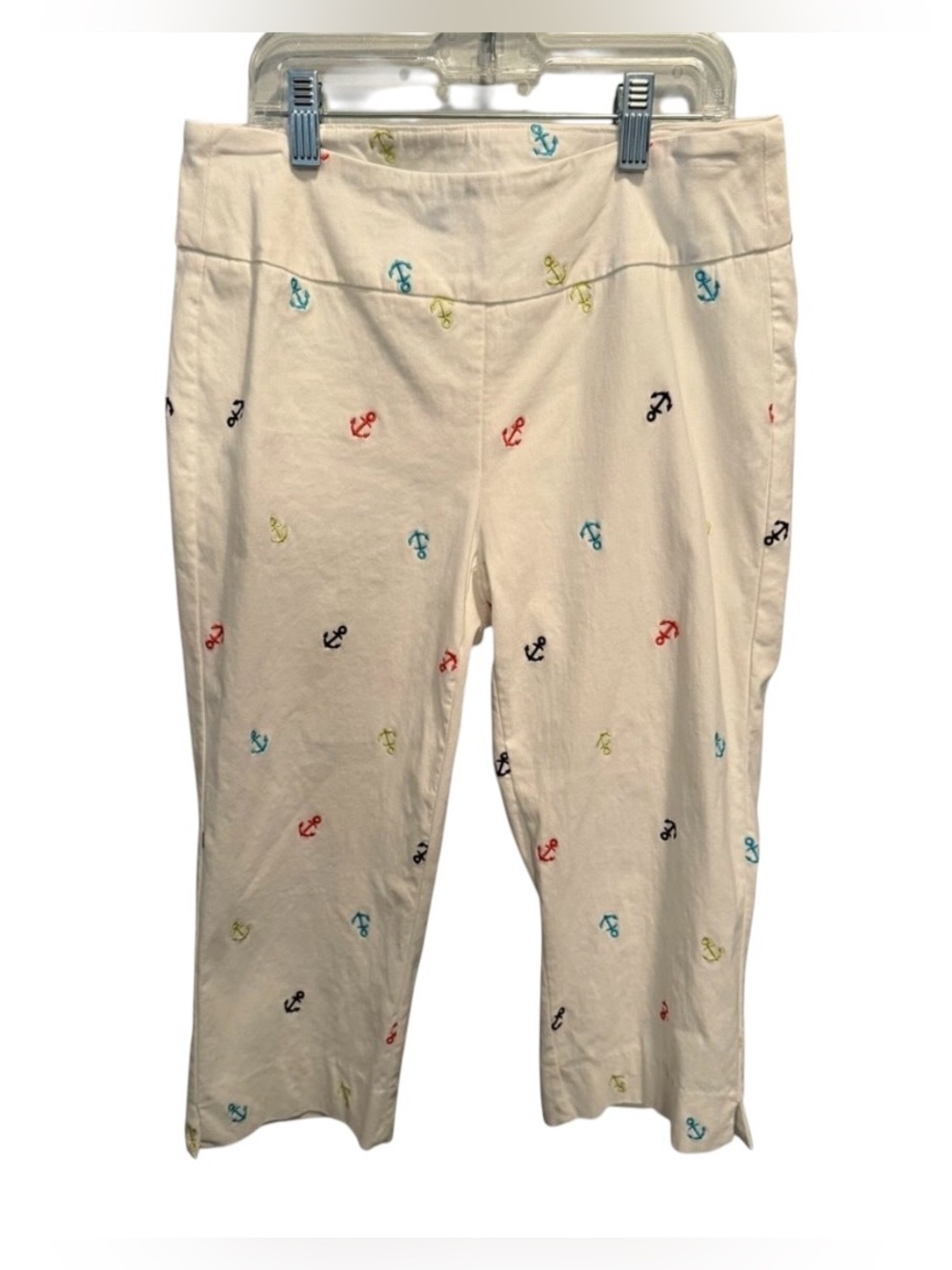 Lulu-B Embroidered Colorful Anchor Nautical Summer Vacation Pants Size 6